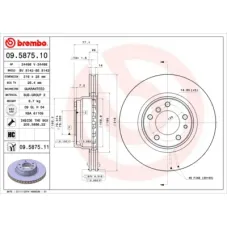 Гальмівний диск Brembo 09.5875.11