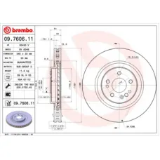 Гальмівний диск Brembo 09.7606.11
