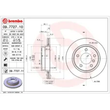 Гальмівний диск Brembo 09.7727.11