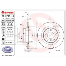 Гальмівний диск Brembo 09.9793.11