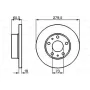 Тормозной диск Bosch 0 986 478 843