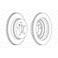Гальмівний диск FERODO DDF1697C