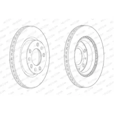 Гальмівний диск FERODO DDF2413C