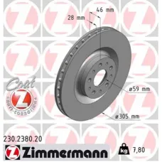Гальмівний диск ZIMMERMANN 230.2380.20
