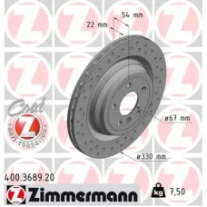 Гальмівний диск ZIMMERMANN 400.3689.20