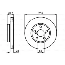 Гальмівний диск Bosch 0 986 478 858