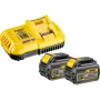 Зарядное устройство для аккумуляторов инструмента DeWALT 18 В, 54 В,8 А, 0.65 кг, 2 аккумулятора (DCB118T2)