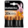Батарейка Duracell AA лужні 4 шт. в упаковці (5000394052536 / 81551270)