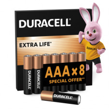 Батарейка Duracell AAA лужні 8 шт. в упаковці (5000394203341 / 81480364)