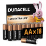 Батарейка Duracell AA лужні 18 шт. в упаковці (5000394107519 / 5006192)